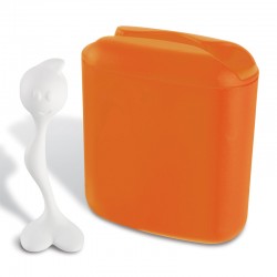 KOZIOL - Contenitore con cucchiaio Hot Stuff arancio